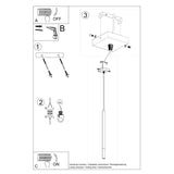 Mozaica Modern Steel Pendant Light, G9