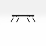 Sollux Eyetech Ceiling Light in Steel with G9 Fitting – Modern Design Home Lighting, Black