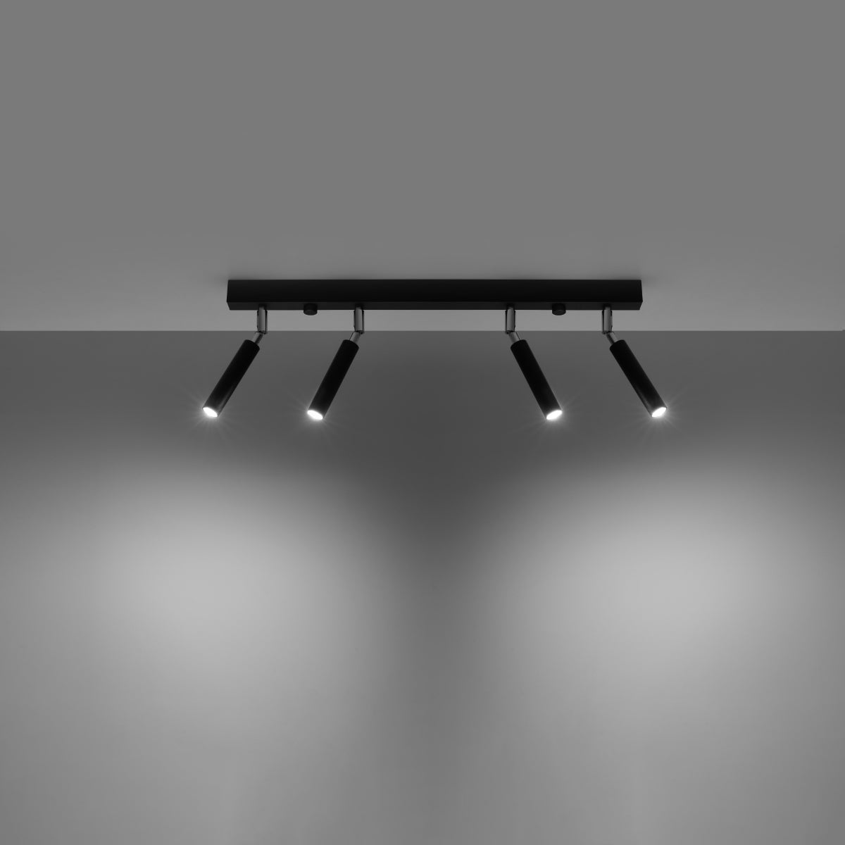 Sollux Eyetech Ceiling Light in Steel with G9 Fitting – Modern Design Home Lighting, Black