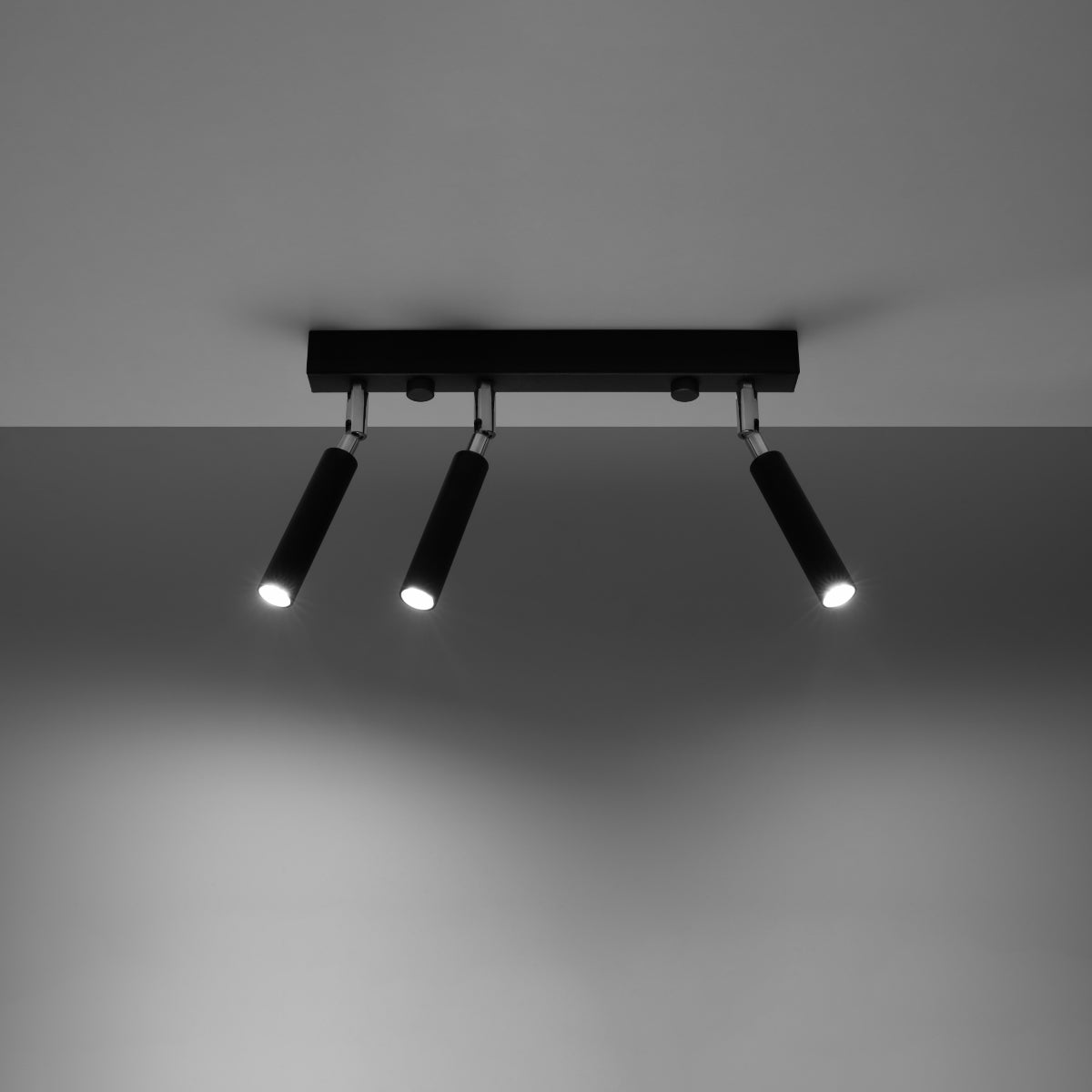 Sollux Eyetech Ceiling Light in Steel with G9 Fitting – Modern Design Home Lighting, Black