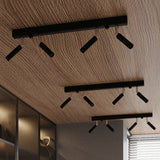 Sollux Eyetech Ceiling Light in Steel with G9 Fitting – Modern Design Home Lighting, Black