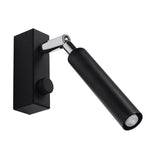 Sollux Eyetech Wall Light in Steel with G9 Fitting – Modern Design Home Lighting, Black