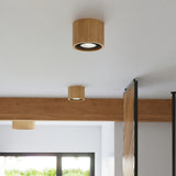 Sollux Basic Ceiling Light in Wood with GU10 Fitting – Scandinavian Design Home Lighting, Natural Wood