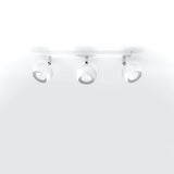 Sollux Oculare Ceiling Light in Steel with GU10 Fitting – Modern Design Home Lighting, White