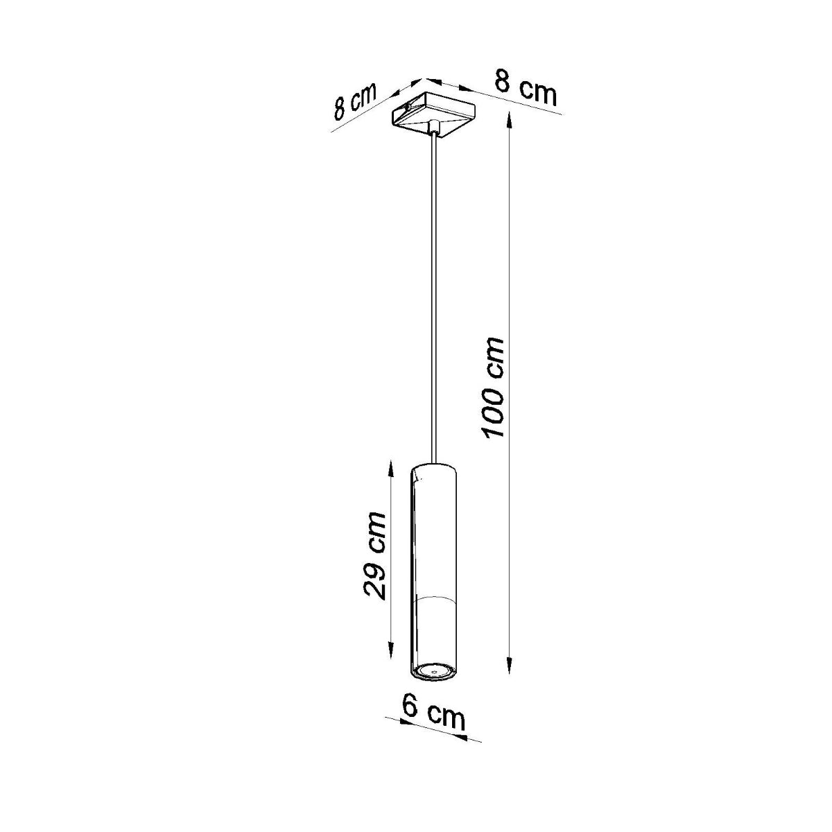 Loopez Modern Steel Pendant Light, GU10