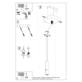 Loopez Modern Steel Pendant Light, GU10