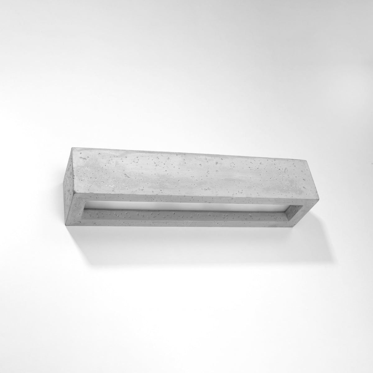 Sollux Lighting Vega Concrete & Glass Wall Lamp with 2 E27 Lights – Modern Design, Grey