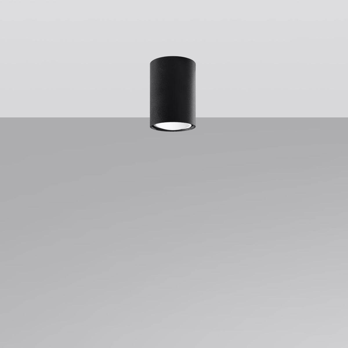 Sollux Lighting Lagos Steel Ceiling Lamp with GU10 Light – Compact Modern Design, Black