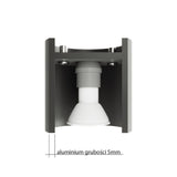 Sollux Lighting Orbis Aluminium Ceiling Lamp with 2 GU10 Spotlights – Modern Design, Grey