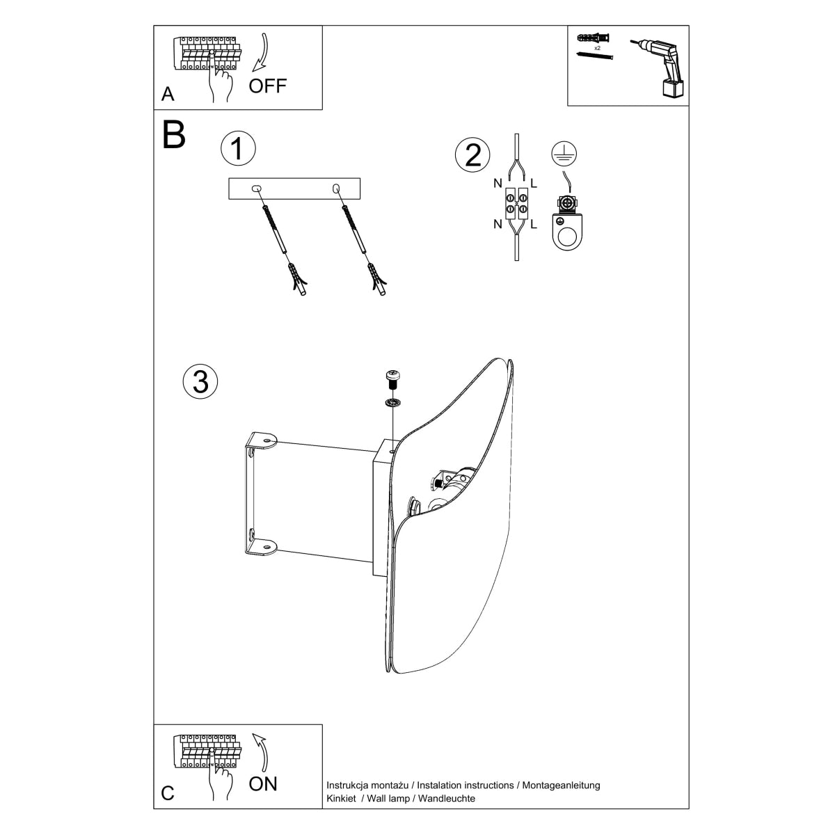 Sollux Lighting Tila Steel Wall Lamp with 2 G9 Lights – Modern Design, White