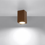 Keke Scandinavian Wood Ceiling Light, GU10