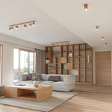 Keke Scandinavian Wood Ceiling Light, GU10