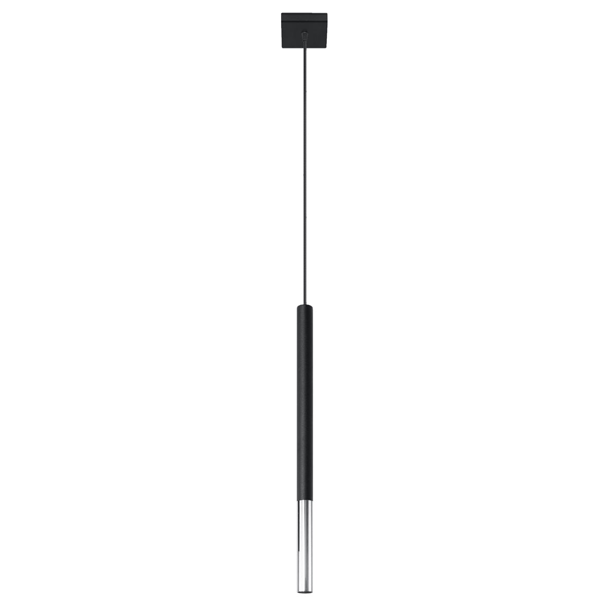 Sollux Lighting Mozaica Steel Pendant Lamp with G9 Light – Modern Design, Black & Chrome
