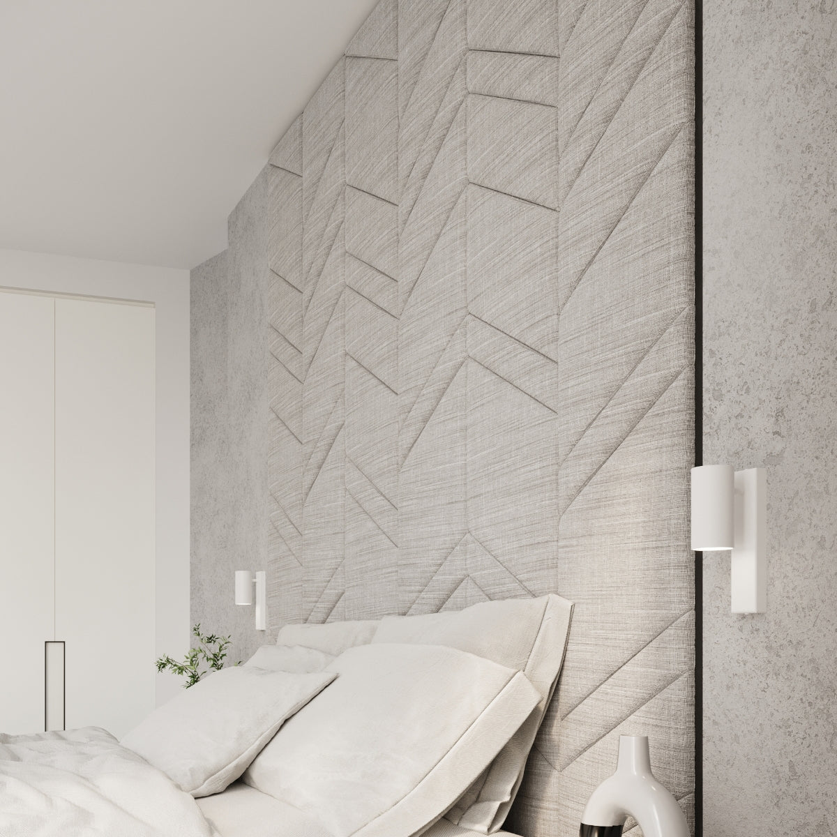 Sollux Utti Wall Lamp with White Steel Finish, GU10 Fitting – Modern Wall Light