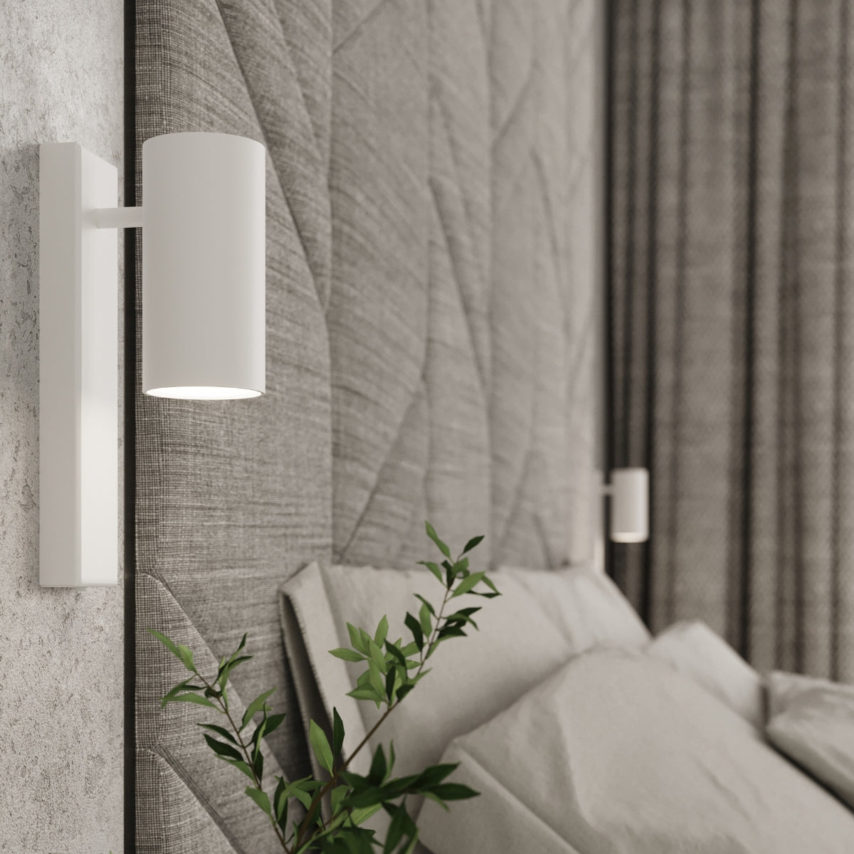 Sollux Utti Wall Lamp with White Steel Finish, GU10 Fitting – Modern Wall Light