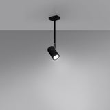 Sollux Norano Ceiling Lamp with Black Steel Finish, GU10 Fitting – Modern Ceiling Light