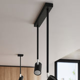 Sollux Norano Ceiling Lamp with Black Steel Finish, GU10 Fitting – Modern Ceiling Light