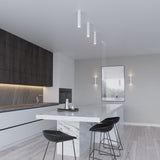 Sollux Lagos 3-Light Pendant Lamp with White Steel Finish, GU10 Fitting – Modern Ceiling Light