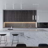 Sollux Lagos 3-Light Pendant Lamp with White Steel Finish, GU10 Fitting – Modern Ceiling Light