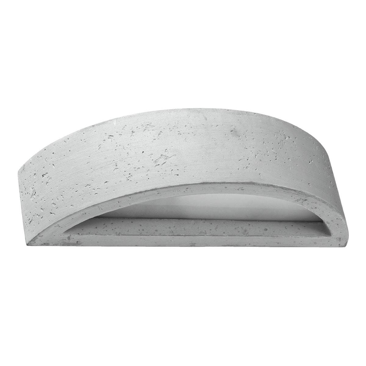 Sollux Lighting Atena Wall Lamp with Concrete and Glass Design, E27 – Modern Indoor Lighting, Grey