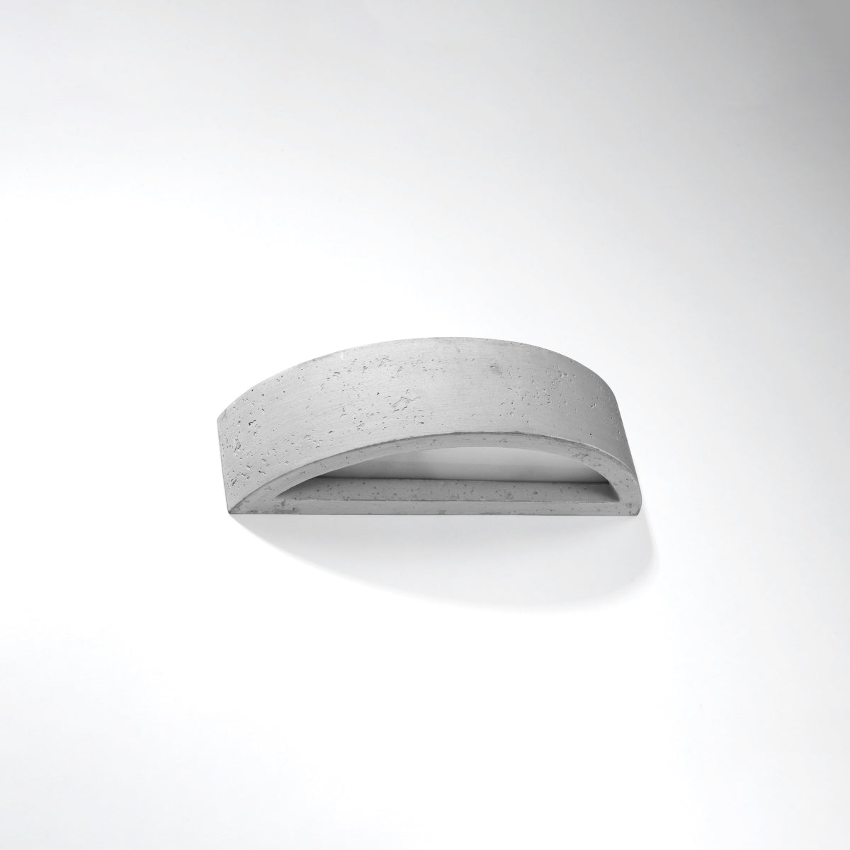 Sollux Lighting Atena Wall Lamp with Concrete and Glass Design, E27 – Modern Indoor Lighting, Grey