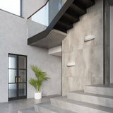 Sollux Lighting Atena Wall Lamp with Concrete and Glass Design, E27 – Modern Indoor Lighting, Grey