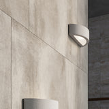 Sollux Lighting Atena Wall Lamp with Concrete and Glass Design, E27 – Modern Indoor Lighting, Grey