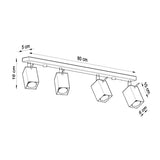 Merida Modern Steel Ceiling Light, GU10