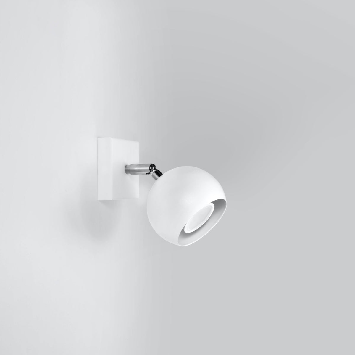 Sollux Oculare Wall Lamp with White Steel Finish, GU10 Fitting – Modern Wall Light