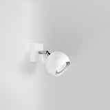 Sollux Oculare Wall Lamp with White Steel Finish, GU10 Fitting – Modern Wall Light