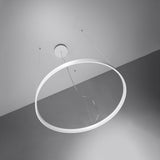 Rio Modern LED Chandelier in White Aluminium, 110cm – Warm White 3000K, 7820lm