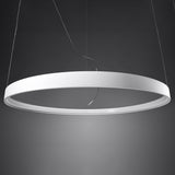 Rio Modern LED Chandelier in White Aluminium, 110cm – Warm White 3000K, 7820lm
