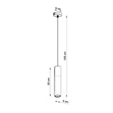 Borgio Steel & Concrete Pendant Light, GU10