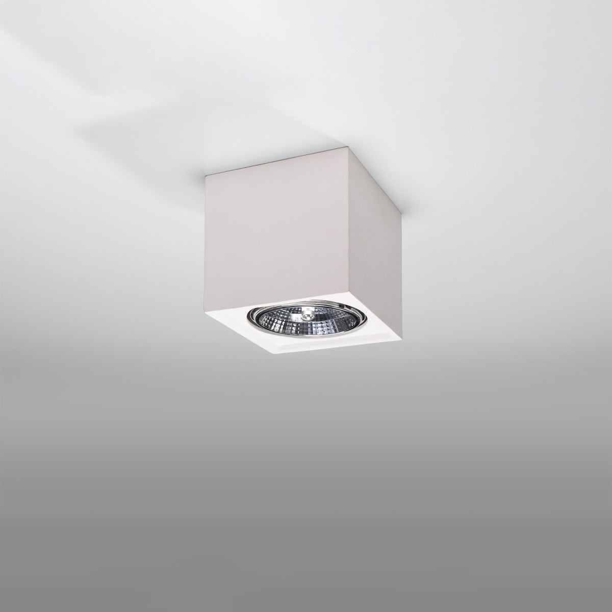 Sollux Seida Ceiling Lamp in White Ceramic, GU10/ES111 Fitting – Modern Ceiling Light