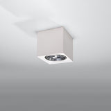Sollux Seida Ceiling Lamp in White Ceramic, GU10/ES111 Fitting – Modern Ceiling Light