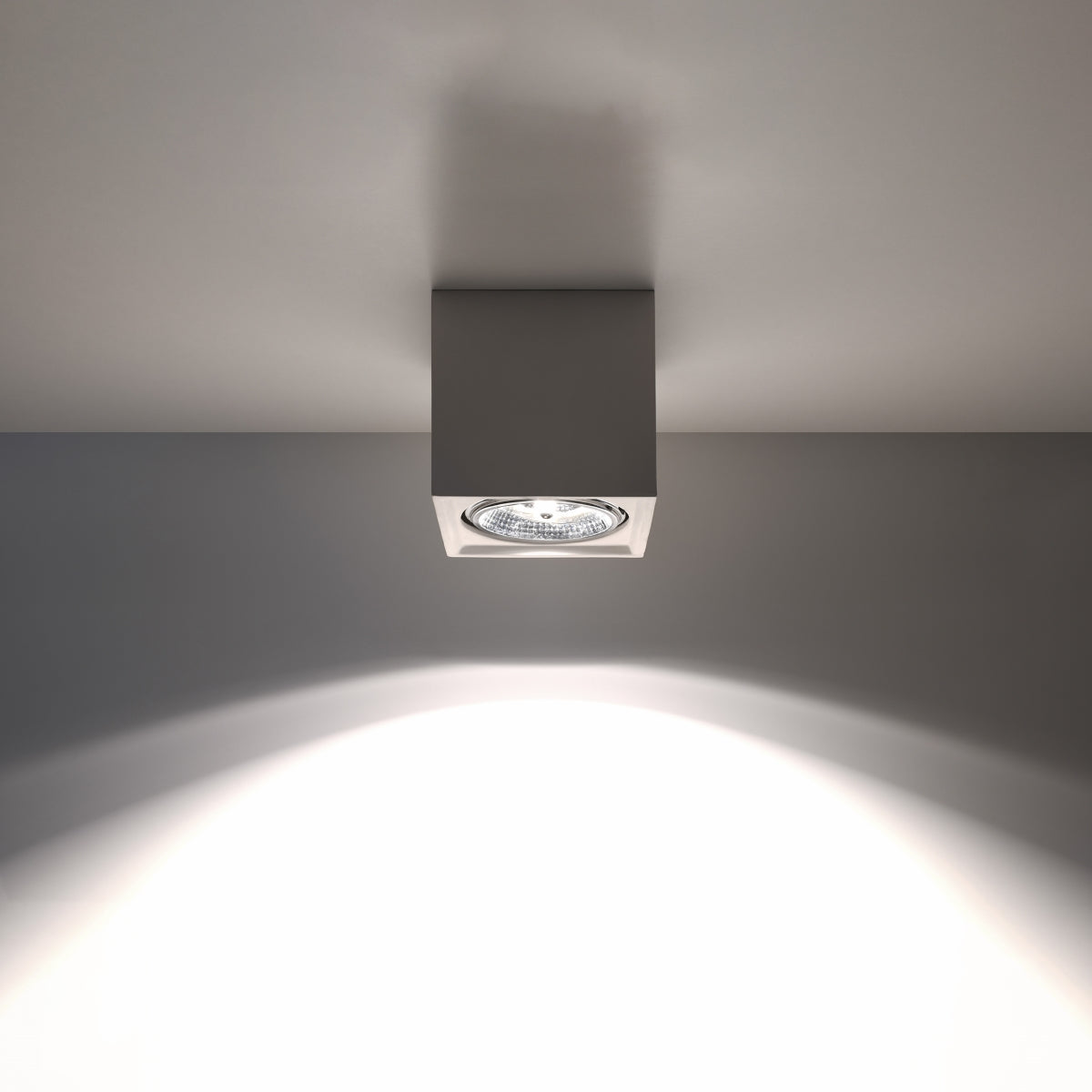 Sollux Seida Ceiling Lamp in White Ceramic, GU10/ES111 Fitting – Modern Ceiling Light