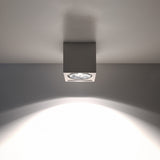 Sollux Seida Ceiling Lamp in White Ceramic, GU10/ES111 Fitting – Modern Ceiling Light