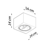 Sollux Seida Ceiling Lamp in White Ceramic, GU10/ES111 Fitting – Modern Ceiling Light
