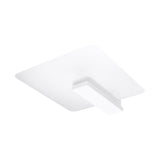 Sollux Lighting Lappo Ceiling Lamp with Wood and Glass Design, E27 – Scandinavian Style Light, White