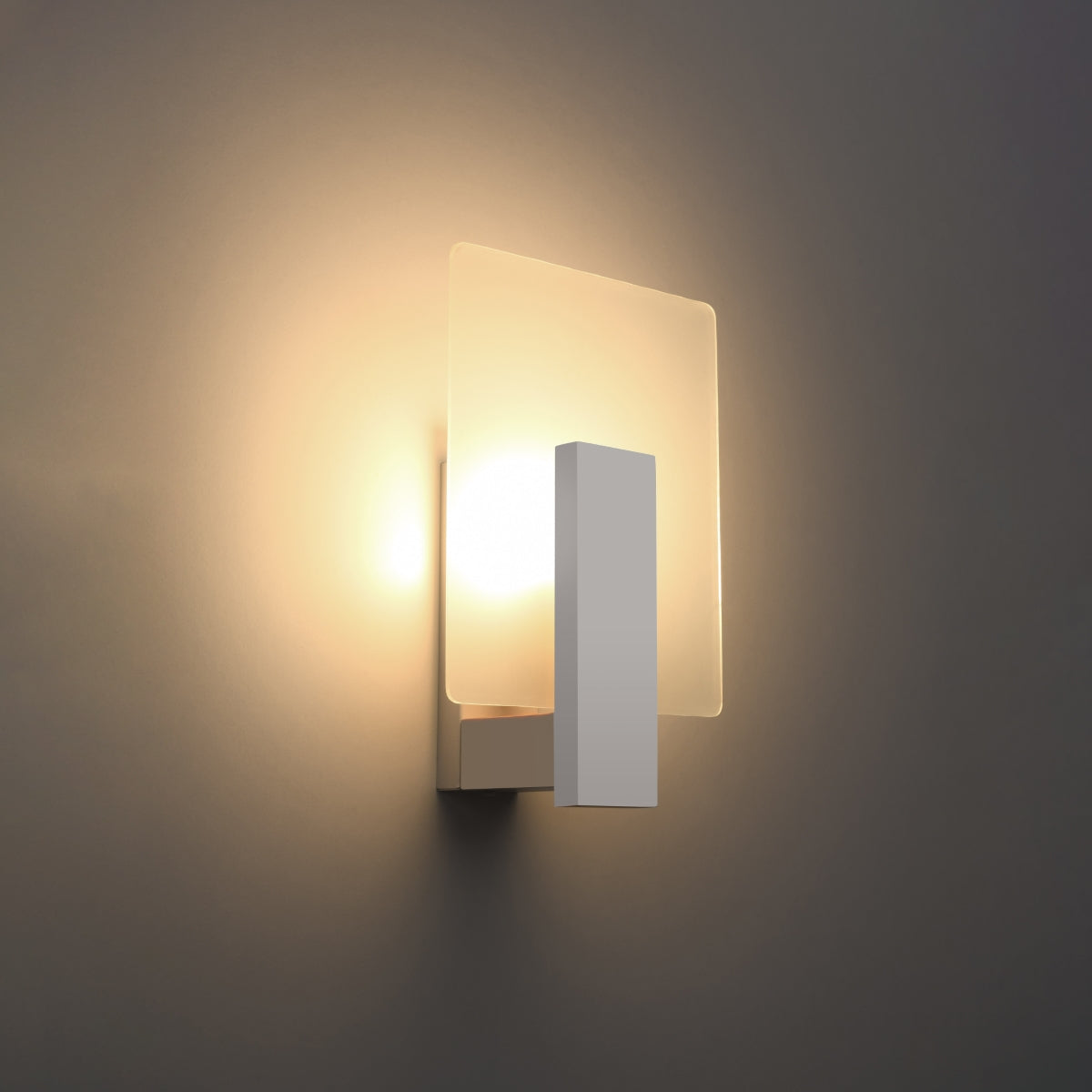Sollux Lighting Lappo Wall Lamp with Wood and Glass Design, E14 – Scandinavian Style Light, White