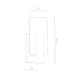 Sollux Lighting Lappo Wall Lamp with Wood and Glass Design, E14 – Scandinavian Style Light, White