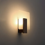 Sollux Lighting Lappo Wall Lamp with Wood and Glass Design, E14 – Scandinavian Style Light, Wenge