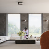 Sollux Lighting Lappo Wall Lamp with Wood and Glass Design, E14 – Scandinavian Style Light, Wenge