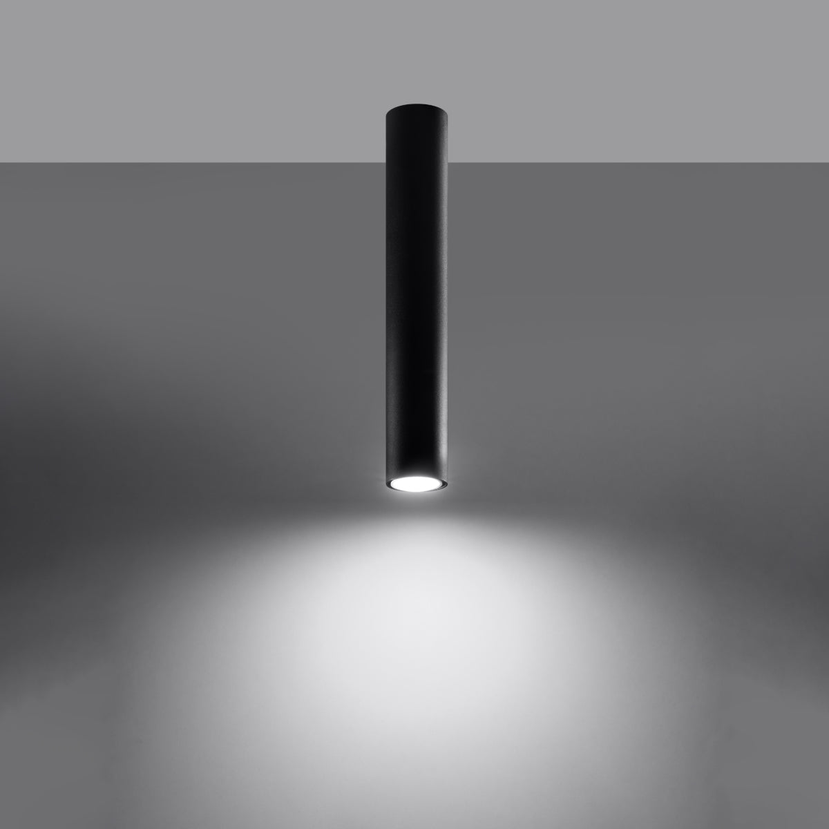 Sollux Lighting Lagos Steel Ceiling Lamp with GU10 Fitting – Modern Design, Black