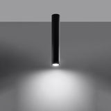 Sollux Lighting Lagos Steel Ceiling Lamp with GU10 Fitting – Modern Design, Black