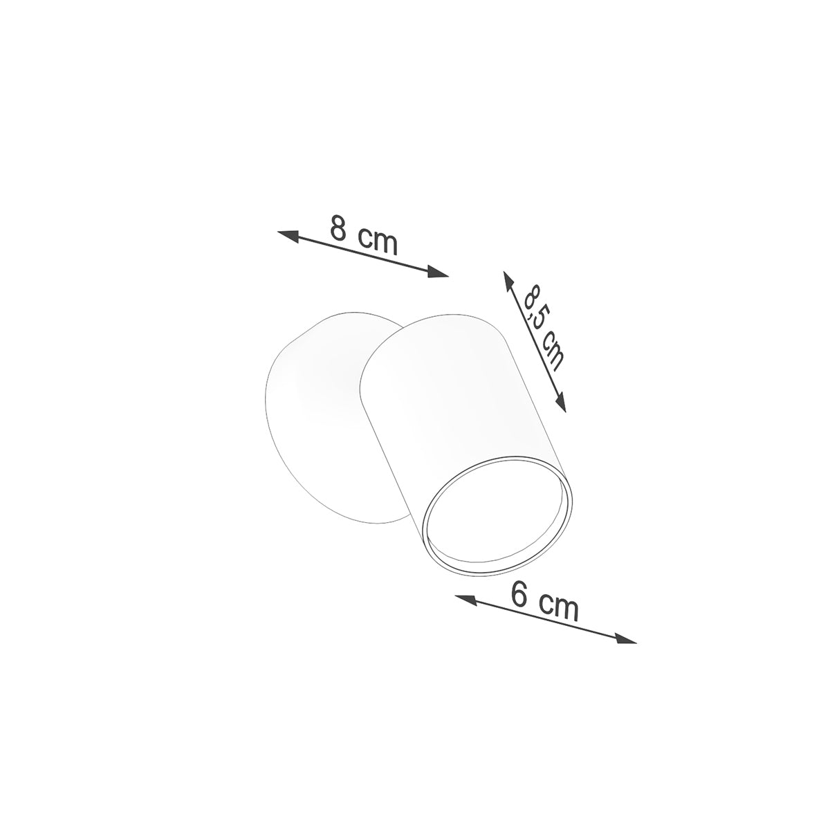 Lemmi Minimalist Steel Wall Light, GU10