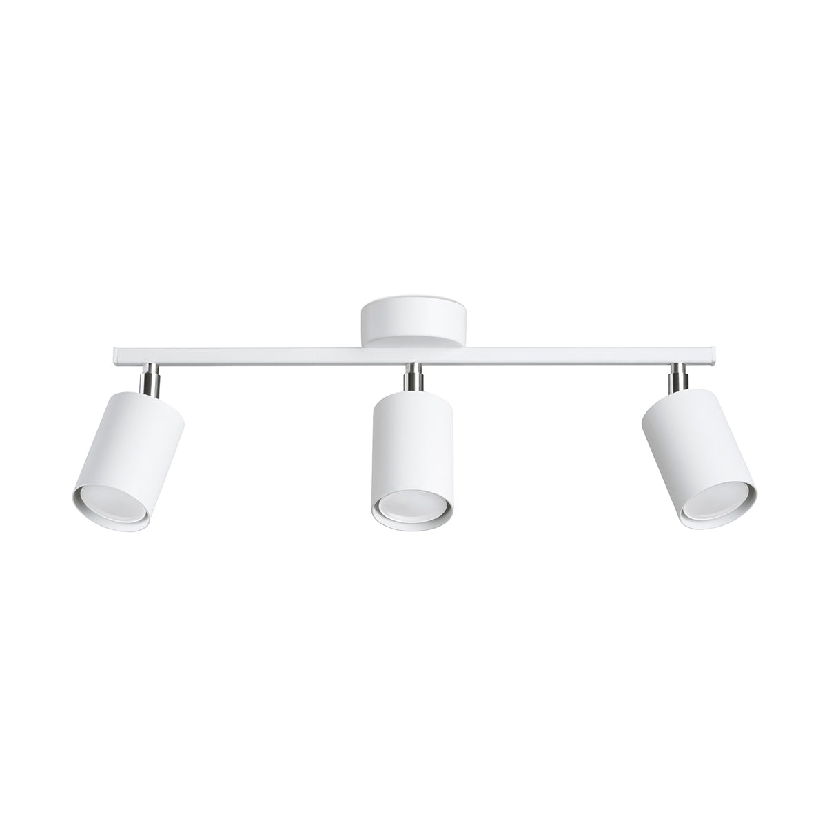 Sollux Lighting Lemmi Steel Ceiling Light with 3 GU10 Spots – Minimalist Design, White