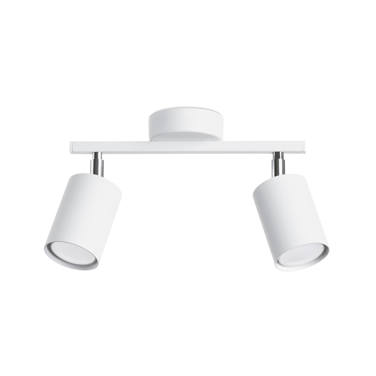 Sollux Lighting Lemmi Steel Ceiling Lamp with Two GU10 Fittings – Minimalist Design, White