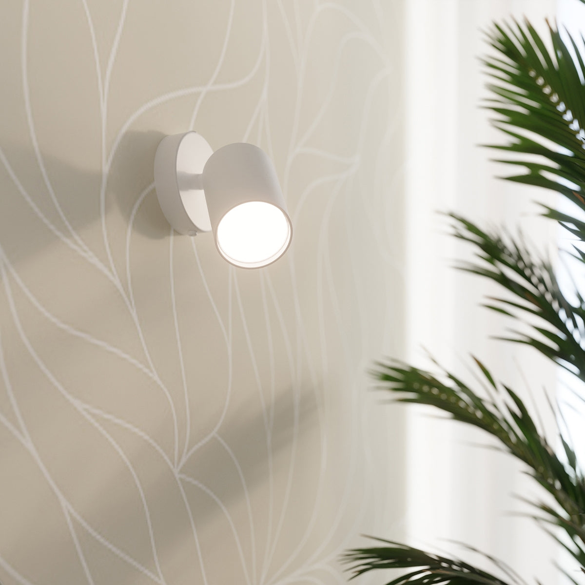 Sollux Lighting Lemmi Steel Ceiling Lamp with Two GU10 Fittings – Minimalist Design, White