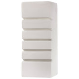 Sollux Lighting Samir Wall Lamp with Ceramic and Glass Design, E27 – Modern Indoor Light, White